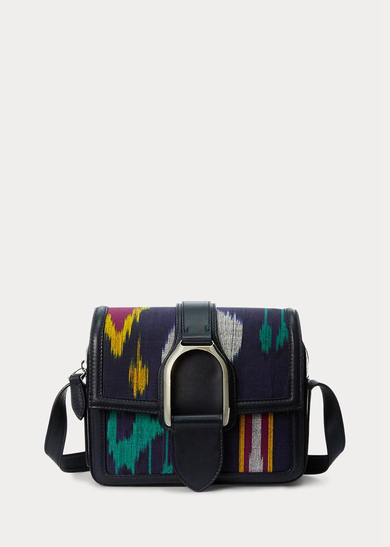 Bolso Ralph Lauren Mujer Silk Ikat-Print Welington Crossbody Chile Azul Marino LPHIT-1725